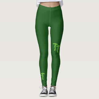 Chic Palm Trees - Green Leggings