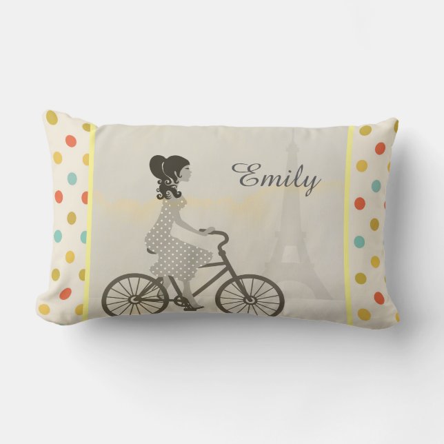 Chic Paris Lumbar Pillow (Front)