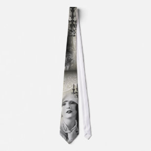 Chic Paris Vintage Chandelier great gatsby girl Tie