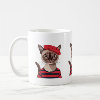 Chic Parisian Cat Mug