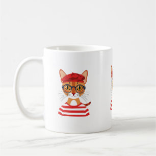 Chic Parisian Cat Mug