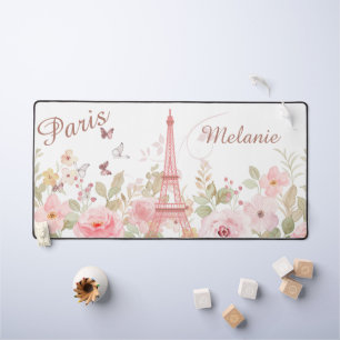 Chic Parisian Personalized Desk Mat