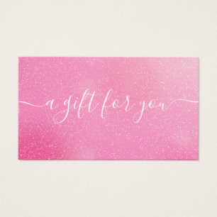 Chic Parties scintillant rose Certificat cadeau