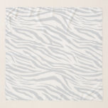 Chic Pastel Blue Zebra Pattern Scarf<br><div class="desc">Chic chiffon scarf with a stylish pastel blue zebra pattern. Elegant and fashionable design. Exclusively designed for you by Happy Dolphin Studio. If you need any help or matching products, please contact us at happydolphinstudio@outlook.com.</div>
