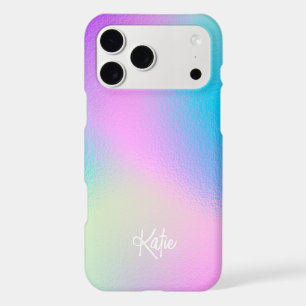 Chic Pastel Holographic with Name