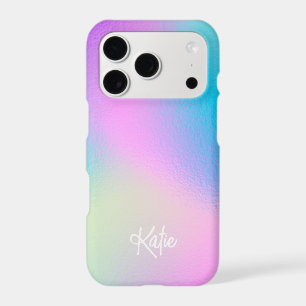 Chic Pastel Holographic with Name