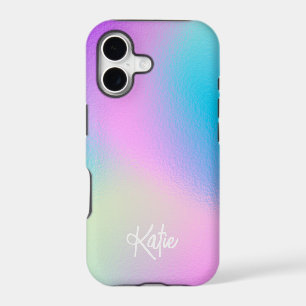 Chic Pastel Holographic with Name