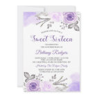 Chic Pastel Purple Rose Garden Sweet 16 Birthday