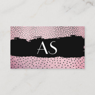 Chic Pattern / Classic Monogram Business Card