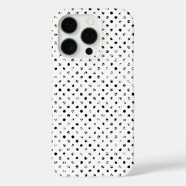 Chic Pattern Design in Black and White Case-Mate iPhone Case (Back)