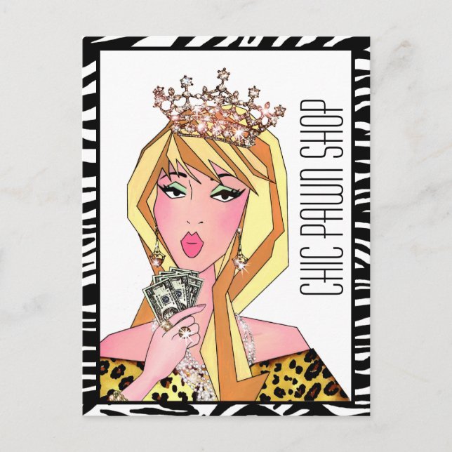 Chic Pawn Shop Boutique Postcards (Front)
