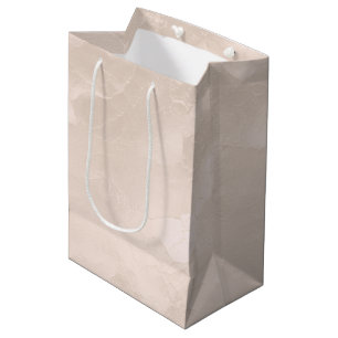 Chic Pearl Glam Ivory Blush Wedding   Medium Gift Bag