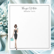 Chic Personalized Fashion Girl Notepad