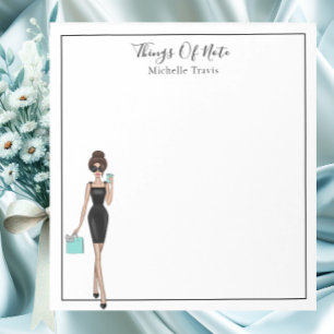 Chic Personalized Fashion Girl Notepad