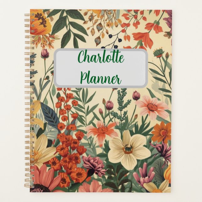Chic personalized Flower  Productivity & Goal  (Devant)