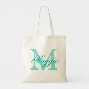 Chic Personalized name monogram Tote Bag