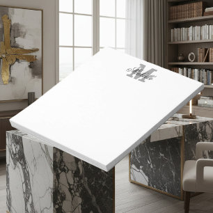 Chic personalized name monogram writing notepad