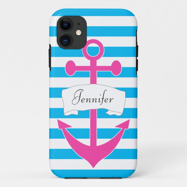 Chic Personalized Nautical iPhone 5/5S Case (Back)