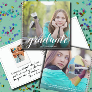 Chic Photo Graduation Party Guest Book