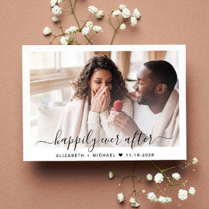 Chic Photo QR Code Wedding Save The Date