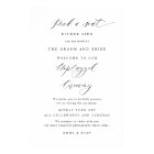 Chic Pick a Seat, Unplugged Ceremony Wedding Sign