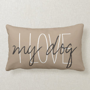 CHIC PILLOW_"I LOVE...my dog" Lumbar Pillow