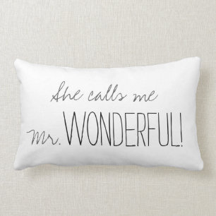 CHIC PILLOW_"Mr. WONDERFUL" Lumbar Pillow