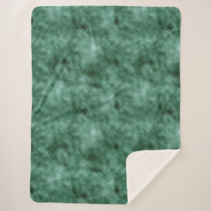 Chic Pine Teal Green Sherpa Blanket
