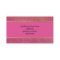 Chic Pink and Gold Cupcake Bakery Business Card