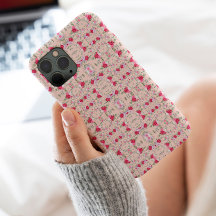 Chic Pink and red Floral pattern Stylish