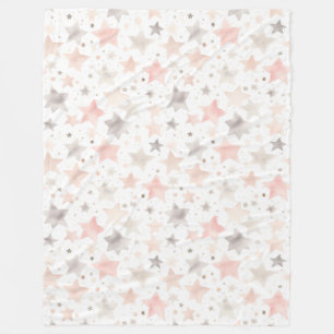 Chic Pink Blush   Fleece Blanket