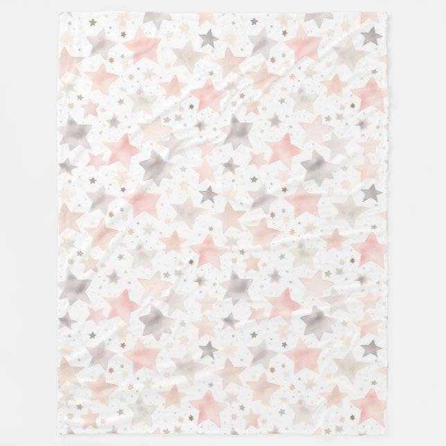 Chic Pink Blush   Fleece Blanket (Front)