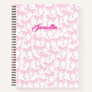 Chic Pink Bows Notebook