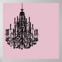 Chic Pink Chandelier