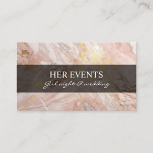 Chic Pink Design Cards for Event Manager