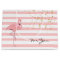 Chic Pink Flamingo and Stripes Gift Bag