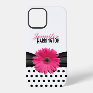 Chic Pink Gerbera Daisy Polka Dot iPhone 5 Case