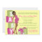 Chic Pink Green Polka Dot Modern Mom Baby Shower