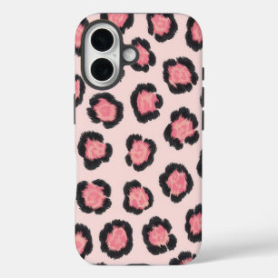 Chic Pink Leopard Print  iPhone 16 Case