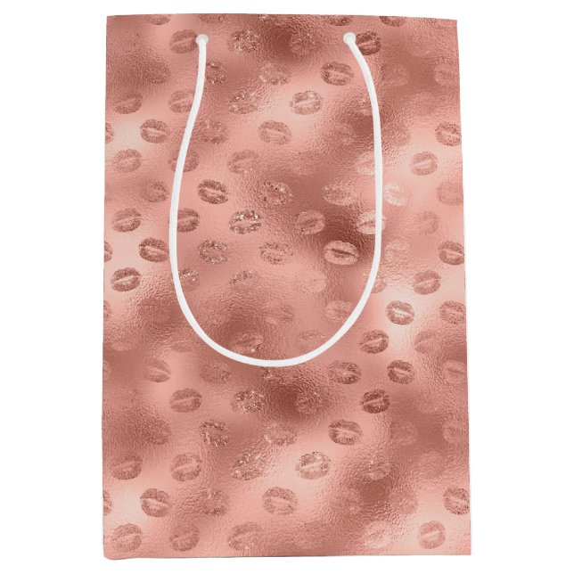 Chic Pink Lips Medium Gift Bag (Front)