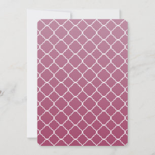 Chic Pink Ombre Baby Shower Invitation