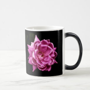 Chic Pink Rose Photo Magic Mug