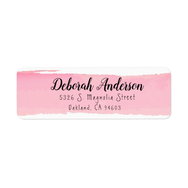 Chic Pink Watercolor (Front)
