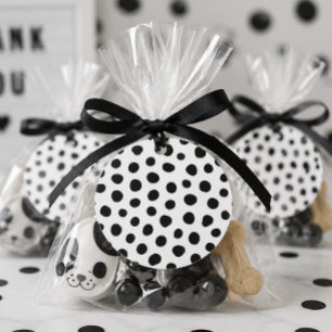 Chic Playful Energy Dalmatian Spot Pattern Favour Tags