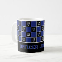 Chic Police Officer Thin Blue Line Badge Pattern