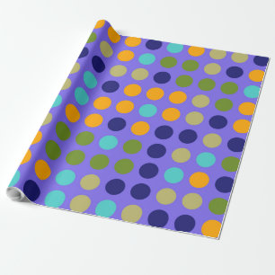 Chic Polka Dot Mosaic Pattern #6 Wrapping Paper