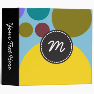Chic Polka Dot Mosaic Pattern #9 Binder