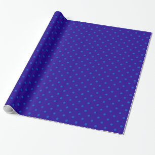 Chic Polka Dot Wrapping Paper: Two Blues Paper