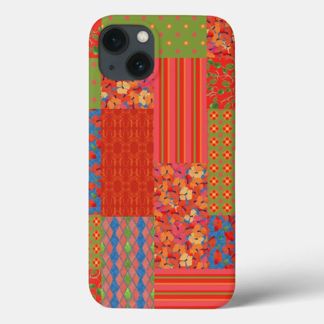 Chic Poppies Faux-patchwork Case-Mate iPad Case (Back)