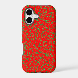 Chic Poppy Buds on Red iPhone 5/5s Case-Mate Case